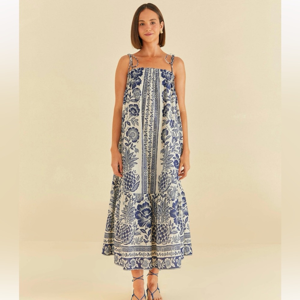 Farm Rio XS Pineapple Garden Maxi Dress - NEVER WORN w/ TAGS